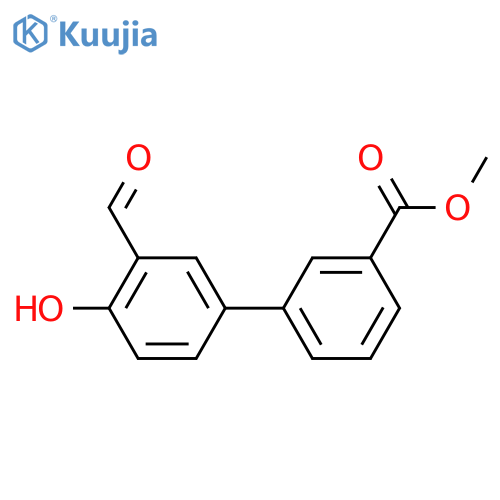Methyl 3-(3-formyl-4-hydroxyphenyl)benzoate structure