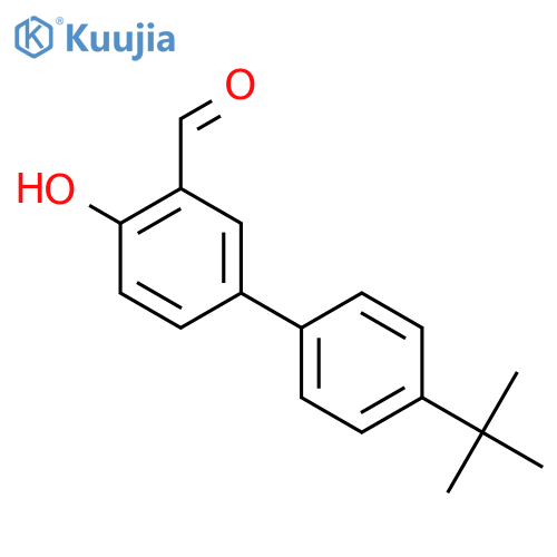 5-(4-tert-butylphenyl)-2-hydroxybenzaldehyde structure