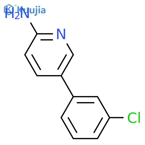 2-Amino-5-(3-chlorophenyl)pyridine structure