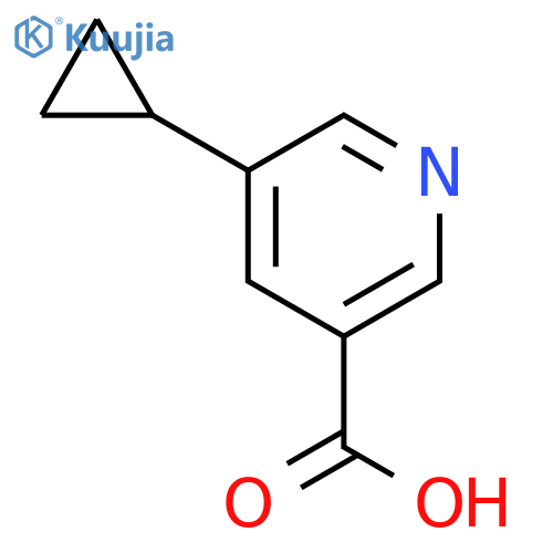5-cyclopropylpyridine-3-carboxylic acid structure