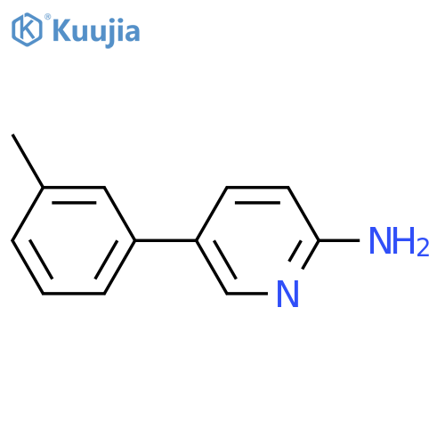 5-(3-methylphenyl)pyridin-2-amine structure