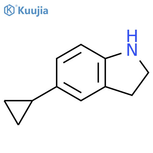 5-cyclopropyl-2,3-dihydro-1H-indole structure