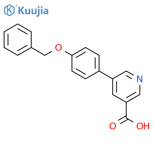 5-(4-Benzyloxyphenyl)nicotinic acid structure