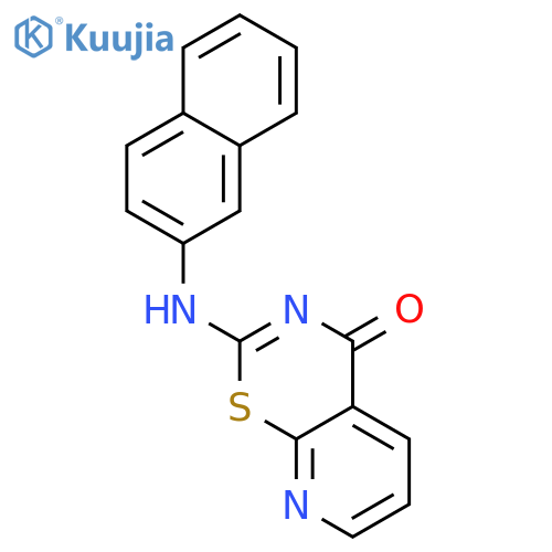 4H-Pyrido[3,2-e]-1,3-thiazin-4-one, 2-(2-naphthalenylamino)- structure