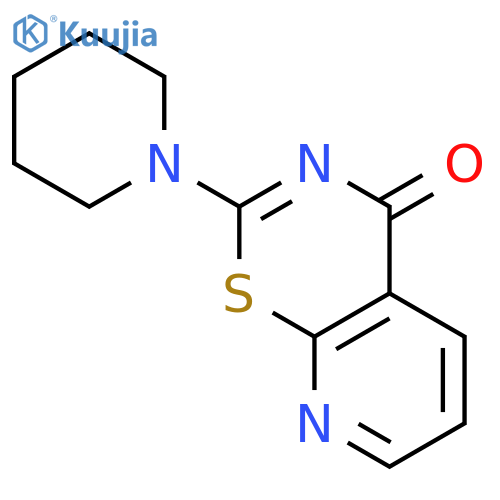 4H-Pyrido[3,2-e]-1,3-thiazin-4-one, 2-(1-piperidinyl)- structure