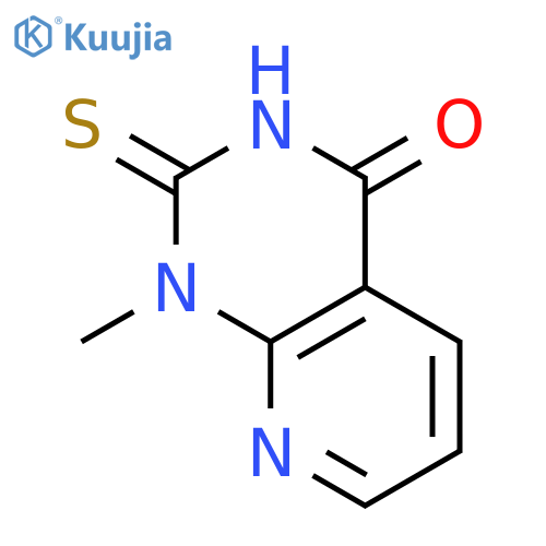 1-methyl-2-sulfanyl-1H,4H-pyrido2,3-dpyrimidin-4-one structure