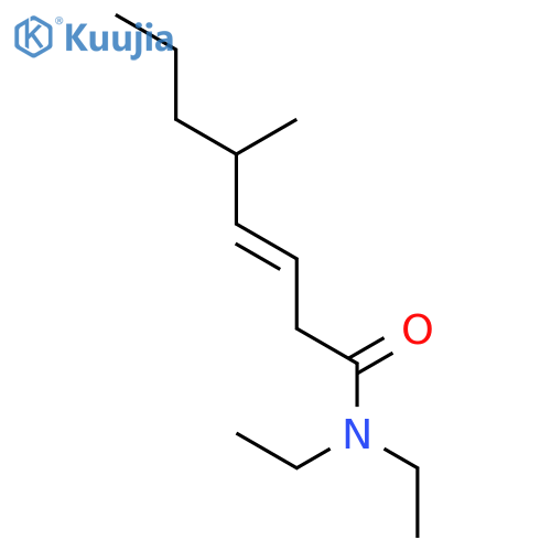 3-Octenamide, N,N-diethyl-5-methyl- structure