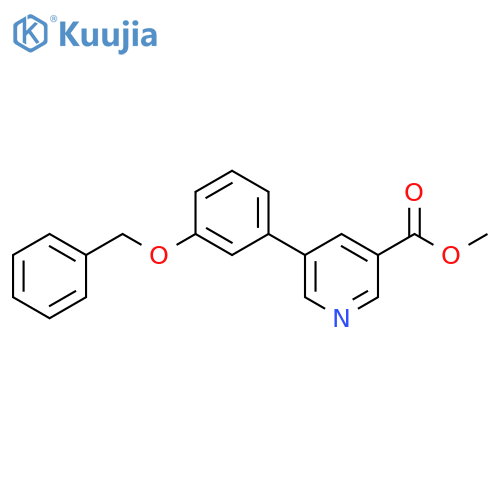 Methyl 5-[3-(benzyloxy)phenyl]nicotinate structure