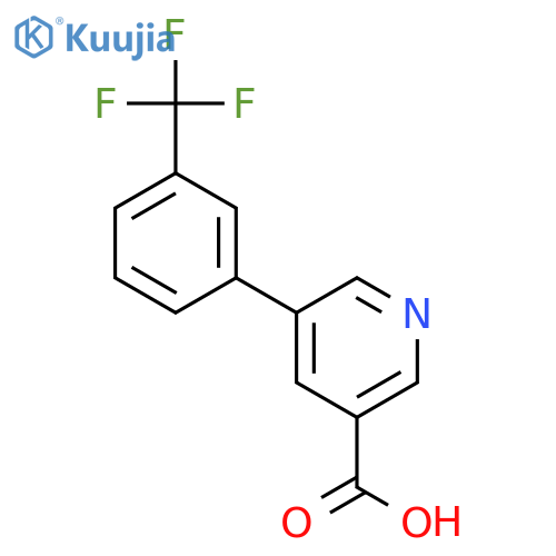 5-(3-(Trifluoromethyl)phenyl)nicotinic acid structure