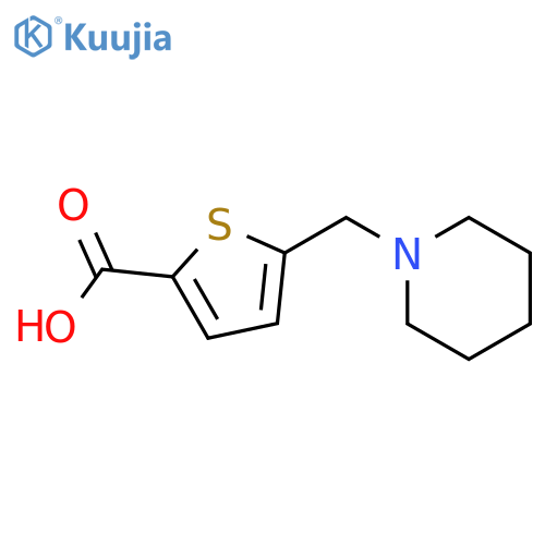 5-(piperidin-1-ylmethyl)thiophene-2-carboxylic acid structure