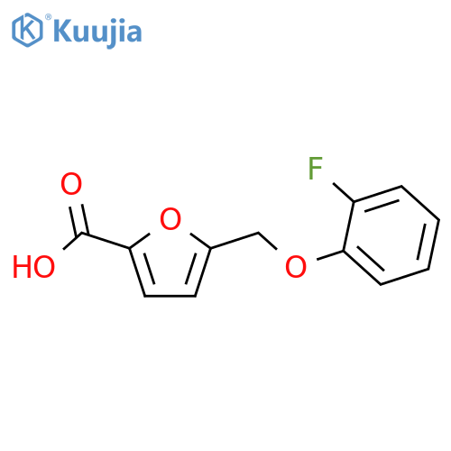 5-(2-FLUOROPHENOXY)METHYL-2-FUROIC ACID structure