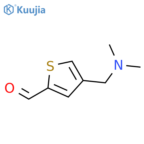 4-[(dimethylamino)methyl]thiophene-2-carbaldehyde structure