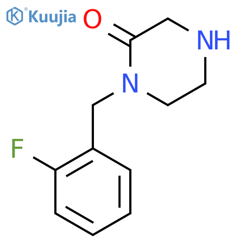 1-(2-Fluorobenzyl)-2-Piperazinone structure
