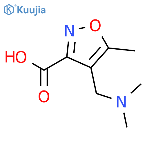 4-[(dimethylamino)methyl]-5-methyl-1,2-oxazole-3-carboxylic acid structure