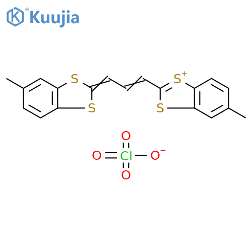 1,3-Benzodithiol-1-ium, 5-methyl-2-[3-(5-methyl-1,3-benzodithiol-2-ylidene)-1-propen-1-yl]-, perchlorate (1:1) structure