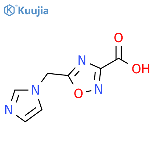 5-(1H-imidazol-1-yl)methyl-1,2,4-oxadiazole-3-carboxylic acid structure