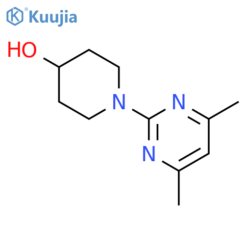 1-(4,6-Dimethylpyrimidin-2-yl)piperidin-4-ol structure