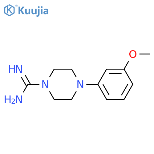 4-(3-methoxyphenyl)piperazine-1-carboximidamide structure