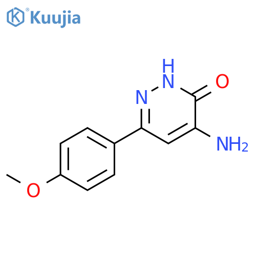 4-amino-6-(4-methoxyphenyl)-2,3-dihydropyridazin-3-one structure