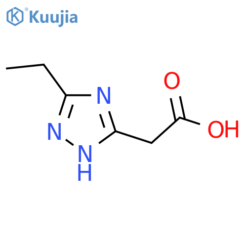 (5-Ethyl-4H-1,2,4-triazol-3-yl)acetic acid structure