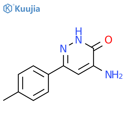 4-amino-6-(4-methylphenyl)-2,3-dihydropyridazin-3-one structure