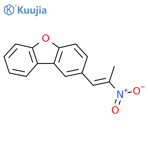 2-(1E)-2-Nitroprop-1-en-1-yldibenzob,dfuran structure