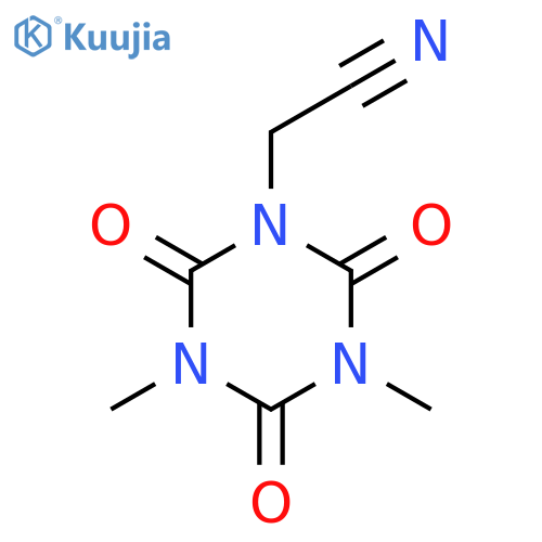 (3,5-Dimethyl-2,4,6-trioxo-1,3,5-triazinan-1-yl)acetonitrile structure