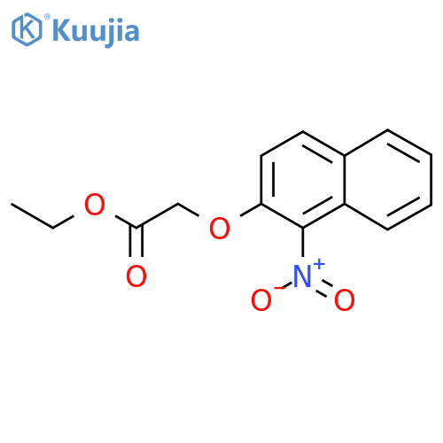 Ethyl (1-nitro-2-naphthyl)oxyacetate structure
