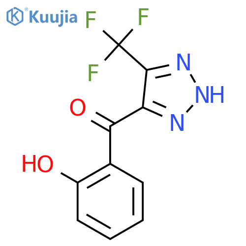 (2-Hydroxyphenyl)-[5-(trifluoromethyl)-1H-triazol-4-yl]methanone structure