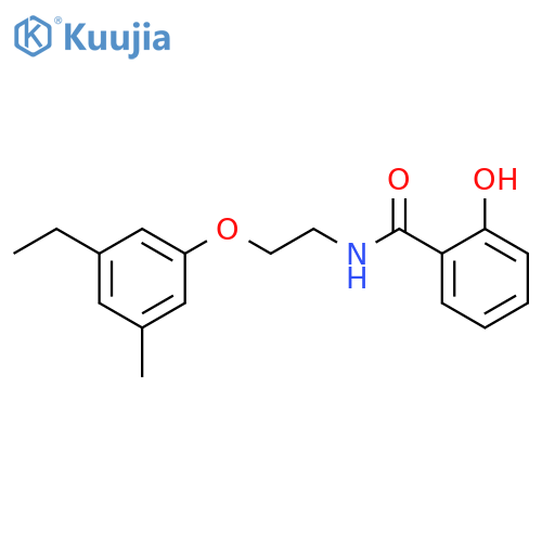 N-2-(3-Ethyl-5-methylphenoxy)ethyl-2-hydroxybenzamide structure
