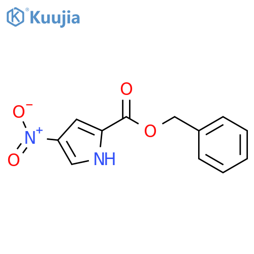 1H-Pyrrole-2-carboxylic acid, 4-nitro-, phenylmethyl ester structure