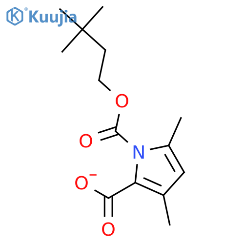 1H-Pyrrole-1,2-dicarboxylic acid, 3,5-dimethyl-, 1-(1,1-dimethylethyl)2-ethyl ester structure