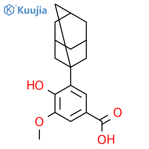 3-(1-adamantyl)-4-hydroxy-5-methoxybenzoic acid structure