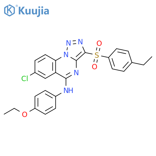 7-chloro-N-(4-ethoxyphenyl)-3-(4-ethylbenzenesulfonyl)-1,2,3triazolo1,5-aquinazolin-5-amine structure
