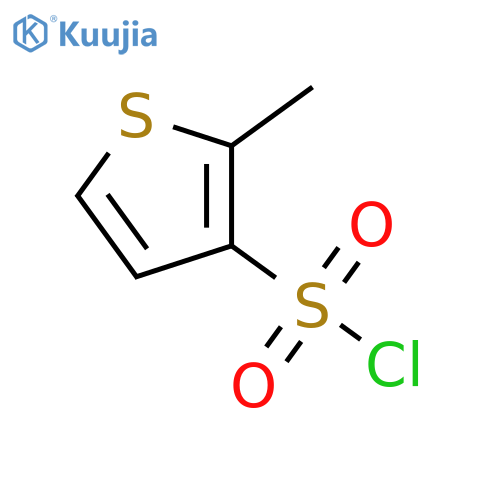 2-methylthiophene-3-sulfonyl chloride structure