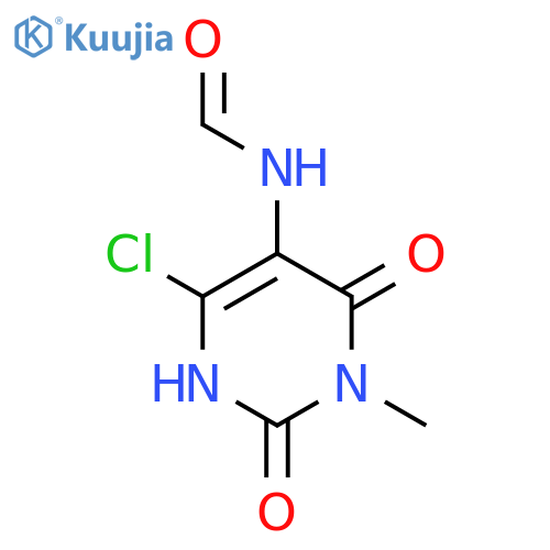 N-(6-Chloro-3-methyl-2,4-dioxo-1,2,3,4-tetrahydropyrimidin-5-yl)formamide structure