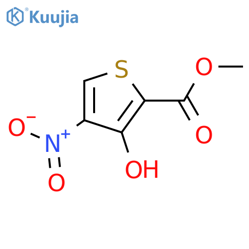 Methyl 3-hydroxy-4-nitrothiophene-2-carboxylate structure