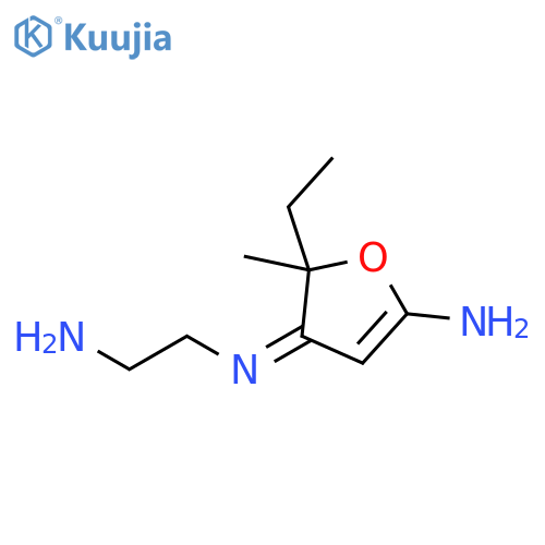 1,2-Ethanediamine, N-(5-amino-2-ethyl-2-methyl-3(2H)-furanylidene)- structure
