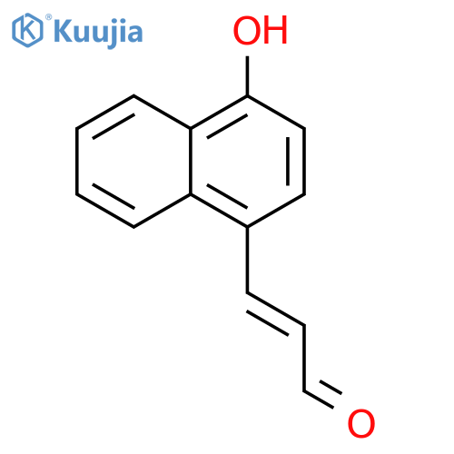 2-Propenal, 3-(4-hydroxy-1-naphthalenyl)-, (E)- structure