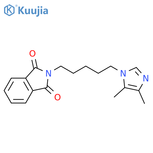 1H-Isoindole-1,3(2H)-dione, 2-[5-(4,5-dimethyl-1H-imidazol-1-yl)pentyl]- structure