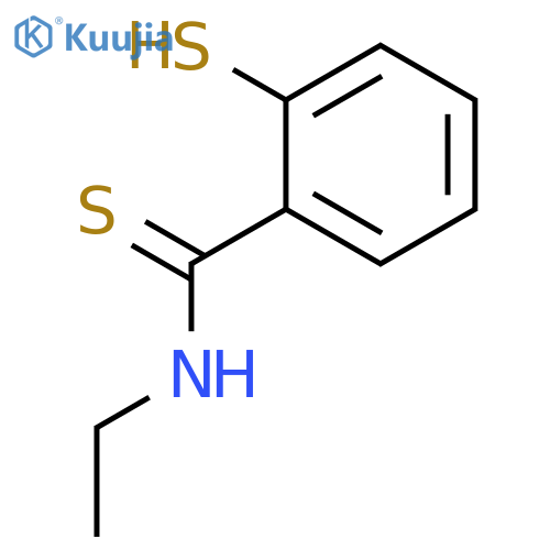 N-ethyl-2-sulfanylbenzene-1-carbothioamide structure