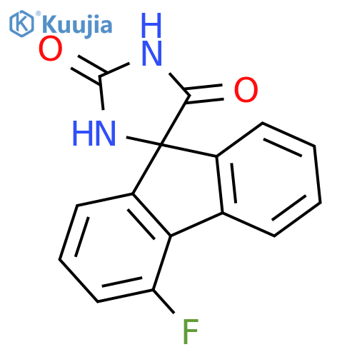 Spiro[9H-fluorene-9,4'-imidazolidine]-2',5'-dione, 4-fluoro- structure