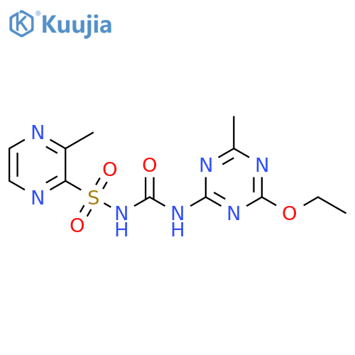 2-Pyrazinesulfonamide, N-[[(4-ethoxy-6-methyl-1,3,5-triazin-2-yl)amino]carbonyl]-3-methyl- structure