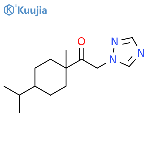 Ethanone, 1-[1-methyl-4-(1-methylethyl)cyclohexyl]-2-(1H-1,2,4-triazol-1-yl)- structure