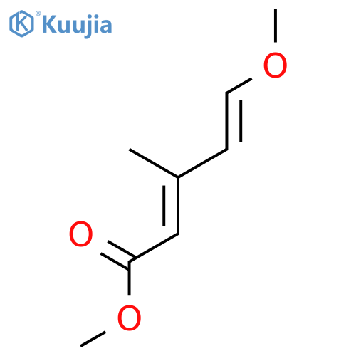 2,4-Pentadienoic acid, 5-methoxy-3-methyl-, methyl ester structure