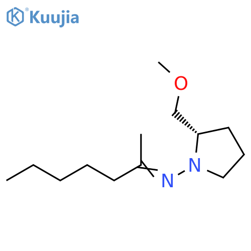 1-Pyrrolidinamine, 2-(methoxymethyl)-N-(1-methylhexylidene)-, (S)- structure
