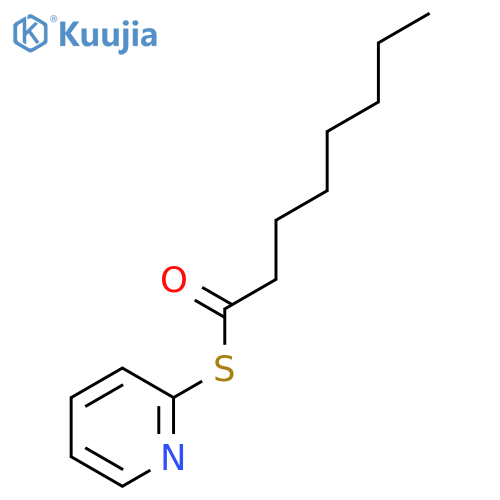 Octanethioic acid, S-2-pyridinyl ester structure