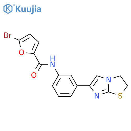 5-bromo-N-(3-{2H,3H-imidazo2,1-b1,3thiazol-6-yl}phenyl)furan-2-carboxamide structure
