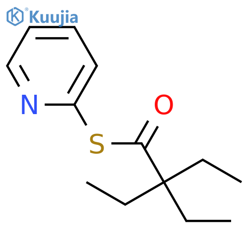 Butanethioic acid, 2,2-diethyl-, S-2-pyridinyl ester structure