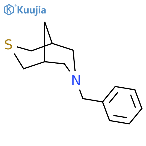 3-Thia-7-azabicyclo[3.3.1]nonane,7-(phenylmethyl)- structure